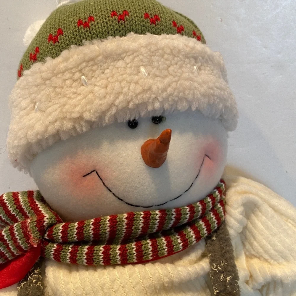 Oversized Stuffed & Dressed Snowman - Picture 2 of 5